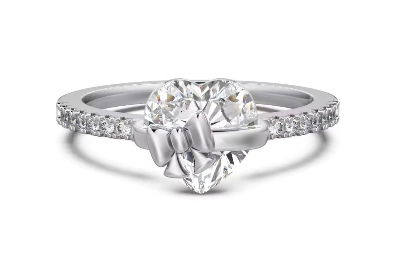 Ayra Heart Bow Promise Ring