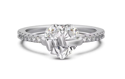 Ayra Heart Bow Promise Ring